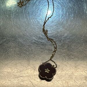 Flower gold necklace